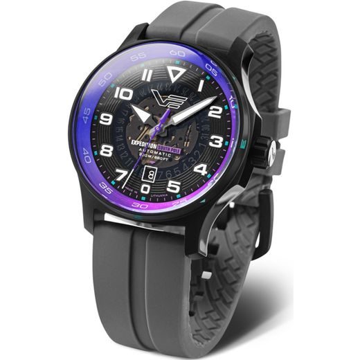 VOSTOK EUROPE EXPEDITION SOUTH POLE AUTOMATIC LINE NH35-592C760 - ŠEDÝ GUMOVÝ ŘEMÍNEK - EXPEDITION NORTH POLE - ZNAČKY