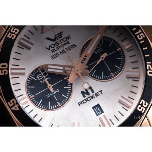 VOSTOK EUROPE N-1 ROCKET CHRONO LINE 6S21-225B619B - ROCKET N-1 - ZNAČKY