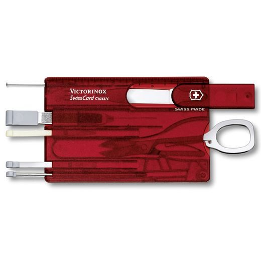 VICTORINOX SWISSCARD CLASSIC RED - POCKET KNIVES - ACCESSORIES