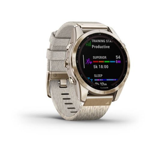 GARMIN FENIX 7S PRO SAPPHIRE SOLAR STYLE ,TITAN CREAM GOLD/ CREAM NYLON BAND - 010-02539-39 - FENIX 7S - ZNAČKY