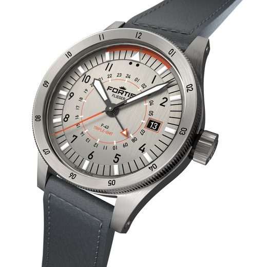 FORTIS FLIEGER F-43 TRIPLE-GMT TITANIUM ORANGE COSC F4260003 - FLIEGER - ZNAČKY