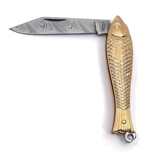 MIKOV FISH KNIFE (GOLD PLATED) 130-DZ-1 - POCKET KNIVES - ACCESSORIES