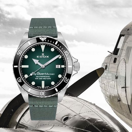 EDOX SKYDIVER 70S DATE AUTOMATIC 80115-3N-VD LIMITED EDITION - EDOX - ZNAČKY
