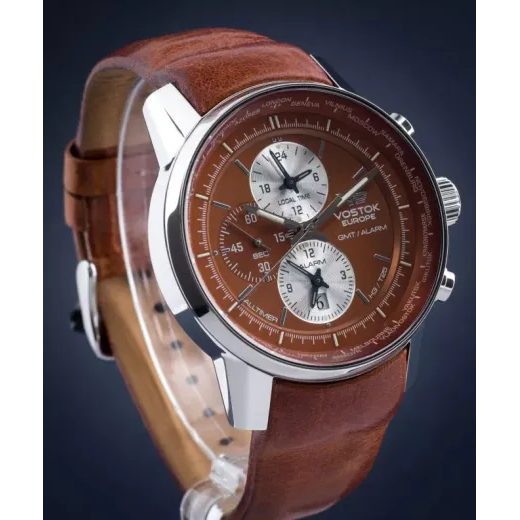 VOSTOK EUROPE GAZ-14 WORLD TIMER/ALARM LINE YM26/565A292 - VOSTOK EUROPE - BRANDS