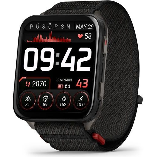 GARMIN VENU® X1 BLACK SLATE S NYLONOVÝM ŘEMÍNKEM COMFORTFIT V BARVĚ BLACK 010-02980-02 - X1 - BRANDS