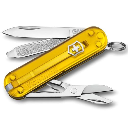 NŮŽ VICTORINOX CLASSIC SD TRANSPARENT COLORS TUSCAN SUN - KAPESNÍ NOŽE - OSTATNÍ