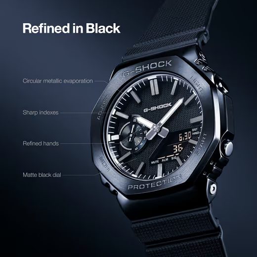 CASIO G-SHOCK GM-2100LXB-1AER LUXE BLACK - CASIOAK - ZNAČKY