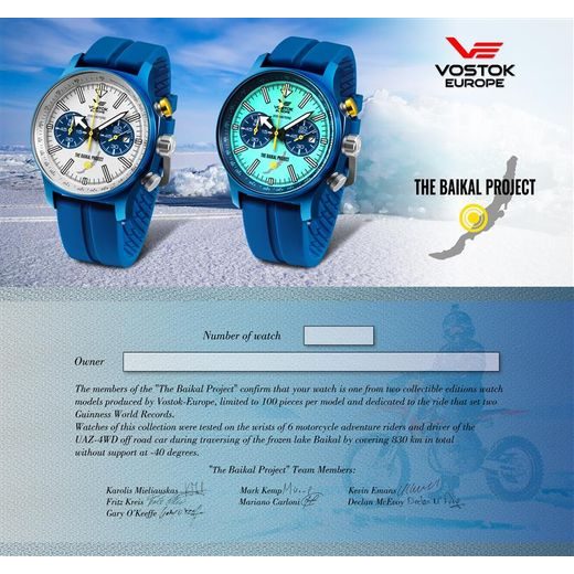 VOSTOK EUROPE LIMITED EDITION BAIKAL 6S21-595E430 - LIMITED EDITION - BRANDS