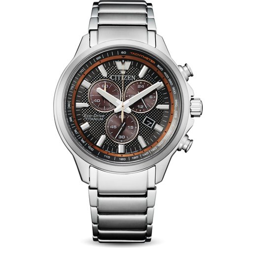 CITIZEN ECO-DRIVE SPORTS CHRONO SUPER TITANIUM AT2470-85H - SUPER TITANIUM - BRANDS