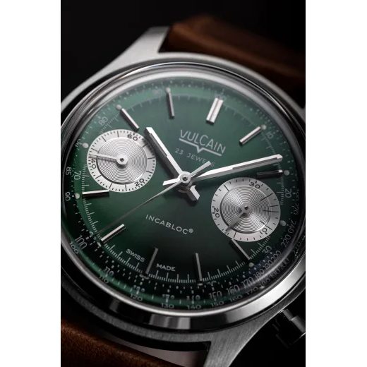 VULCAIN CHRONOGRAPH 70'S - GREEN - CHRONOGRAPH 1970'S - ZNAČKY