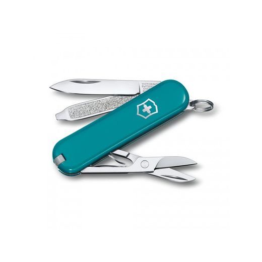 NŮŽ VICTORINOX CLASSIC SD COLORS MOUNTAIN LAKE 0.6223.23B1 - POCKET KNIVES - ACCESSORIES