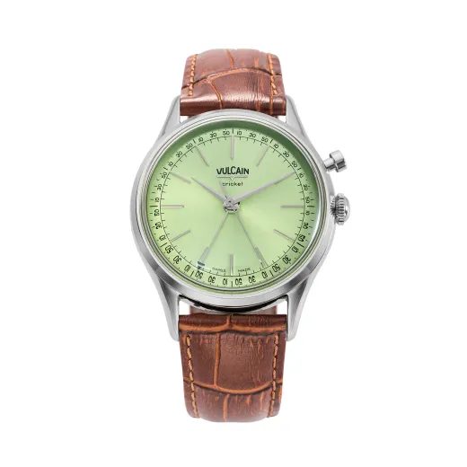 VULCAIN CRICKET PRESIDENT 36 MM - PISTACHIO GREEN - CRICKET PRESIDENT - ZNAČKY