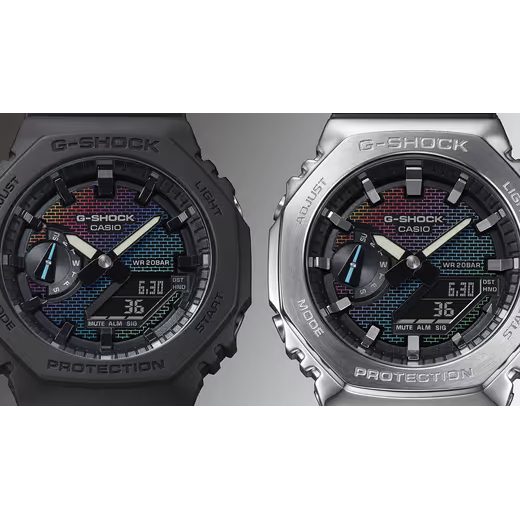 CASIO G-SHOCK GA-2100RW-1AER RAINBOW BRICK WALL SERIES - CASIOAK - BRANDS