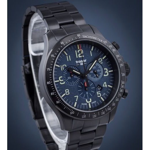 TRASER P67 OFFICER PRO CHRONOGRAPH BLUE, STEEL - HERITAGE - BRANDS