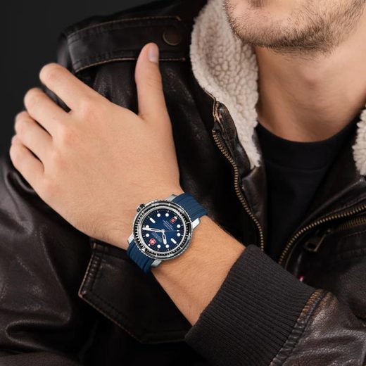 SWISS MILITARY HANOWA - MAITRE PLONGEUR AUTOMATIC SMWGL0002002SET - GENTS COLLECTION - ZNAČKY