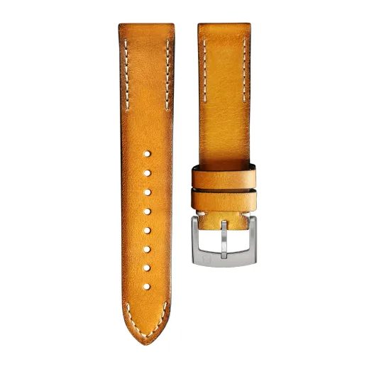 KOŽENÝ ŘEMÍNEK BIATEC | MEDOVÝ VINTAGE - 20 MM - STRAPS - ACCESSORIES