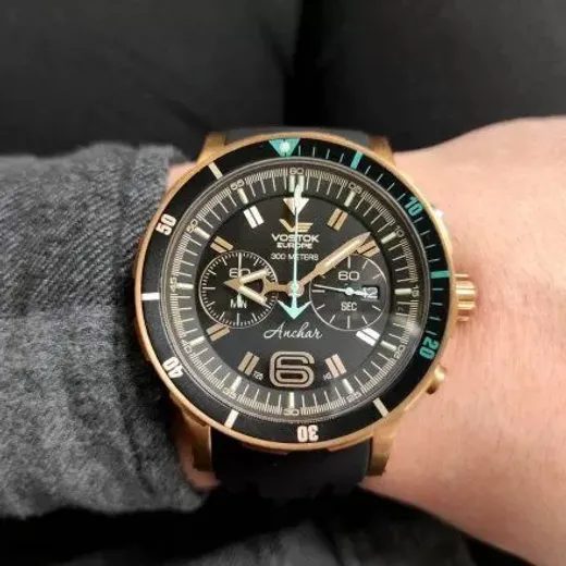 VOSTOK EUROPE ANCHAR SUBMARINE CHRONO LINE 6S21/510O585 - ANCHAR SUBMARINE - ZNAČKY