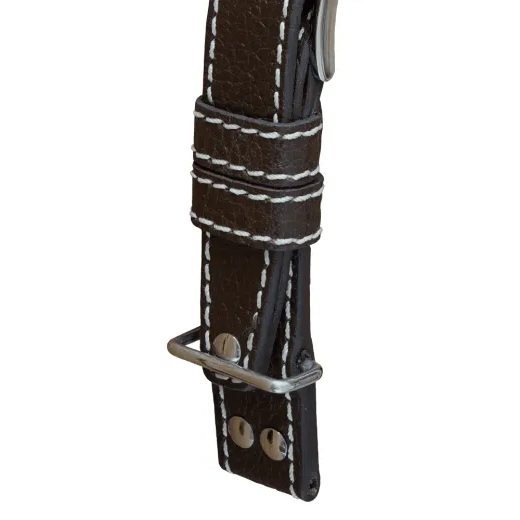 KOŽENÝ ŘEMÍNEK BIATEC | TMAVĚHNĚDÝ NAVIGATOR Z BŮVOLÍ KŮŽE - 20 MM - STRAPS - ACCESSORIES