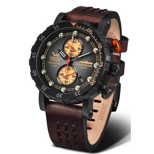 VOSTOK EUROPE NUCLEAR SUBMARINE VK61-571C611 - NUCLEAR SUBMARINE SSN571 - ZNAČKY