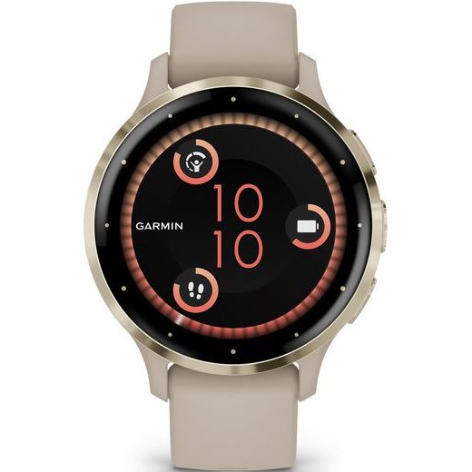 GARMIN VENU® 3S CREAM GOLD / FRENCH GRAY, SILICONE BAND 010-02785-02 - VENU - ZNAČKY