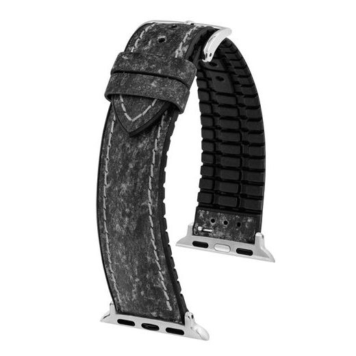 ŘEMÍNEK HIRSCH STONE PRO APPLE WATCH - ČERNÝ - STRAPS - ACCESSORIES