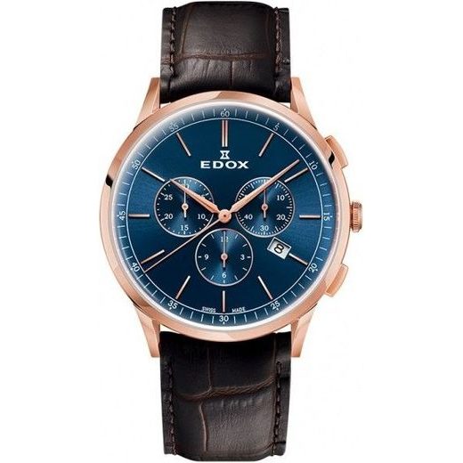 EDOX LES VAUBERTS CHRONOGRAPH 10236-37RC-BUIR - LES VAUBERTS - BRANDS