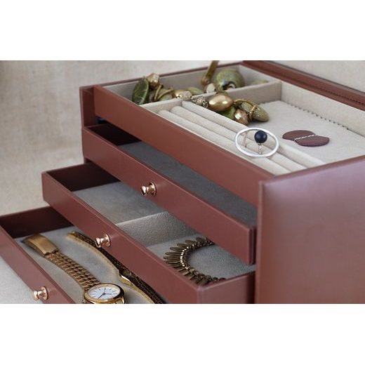 JEWELLERY BOX FRIEDRICH LEDERWAREN CORDOBA 26217-3 - JEWELLERY BOXES - ACCESSORIES