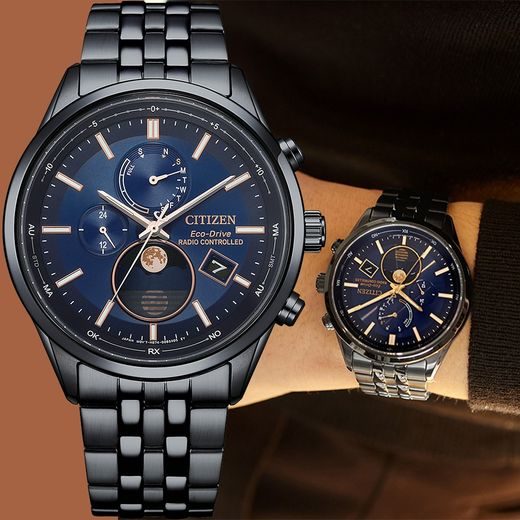 CITIZEN ECO-DRIVE RADIO CONTROLLED MOONPHASE BY1035-56L - CITIZEN - ZNAČKY