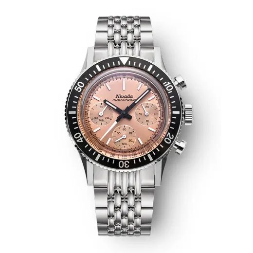 NIVADA GRENCHEN CHRONOKING MECAQUARTZ SALMON - CHRONOMASTER - ZNAČKY