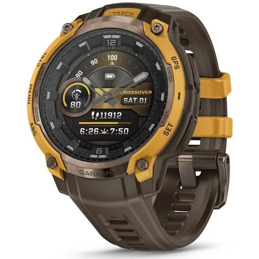 GARMIN INSTINCT® CROSSOVER AMOLED BRONZE/SUNBURST 010-03398-01 - INSTINCT CROSSOVER - ZNAČKY