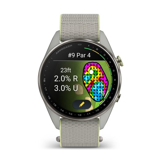 GARMIN APPROACH® S72 – 47 MM TITANOVÁ LUNETA SILVER/CITRON 010-04148-04 - APPROACH - ZNAČKY