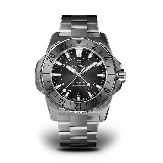 FORMEX REEF GMT AUTOMATIC CHRONOMETER BLACK DIAL WITH RED GMT - REEF - BRANDS