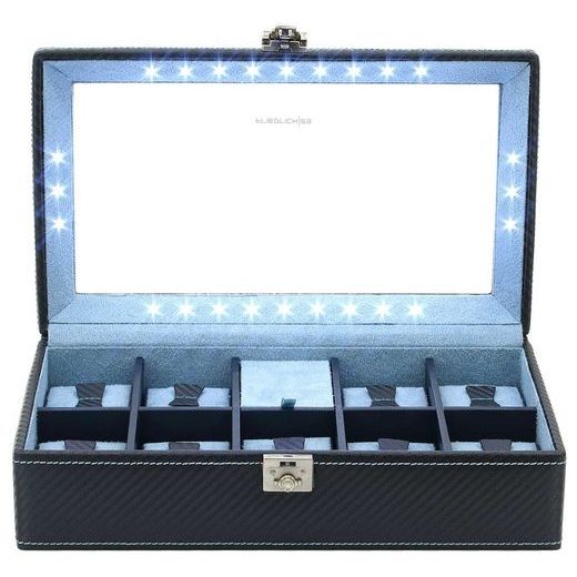 WATCH BOX FRIEDRICH LEDERWAREN CARBON 32059-5 - WATCH BOXES - ACCESSORIES