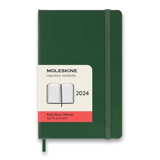 DIÁŘ MOLESKINE 2024 - TVRDÉ DESKY - S, DENNÍ 1206/57210 - DIÁŘE A ZÁPISNÍKY - OSTATNÍ