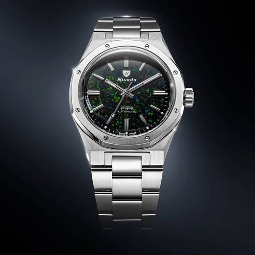 NIVADA GRENCHEN F77 MK2 BLACK OPAL – 100 YEARS – 38 MM - F77 - MĂRCI