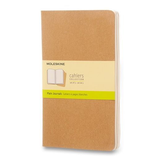 SEŠITY MOLESKINE CAHIER VÝBĚR BAREV, 3KS - MĚKKÉ DESKY - L, ČISTÝ 1331/22371 - DIÁŘE A ZÁPISNÍKY - OSTATNÍ