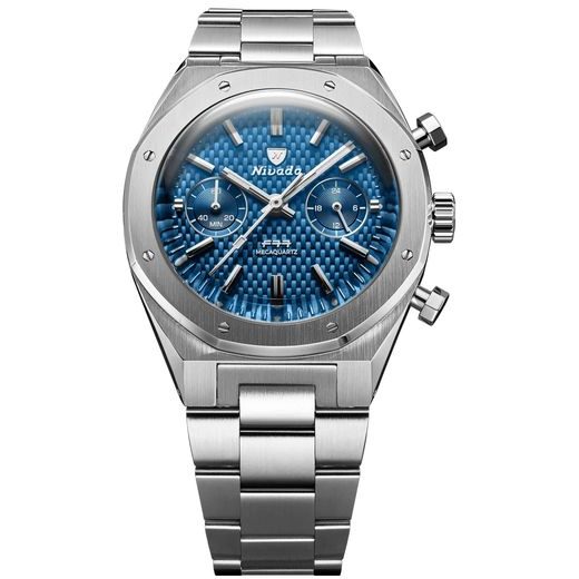 NIVADA GRENCHEN F77 CHRONO MECAQUARTZ BLUE 38 MM - F77 - ZNAČKY