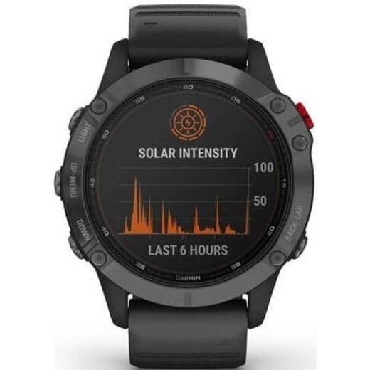 GARMIN FENIX6 PRO SOLAR, GRAY/BLACK BAND (MAP/MUSIC) 010-02410-15 - GARMIN - ZNAČKY