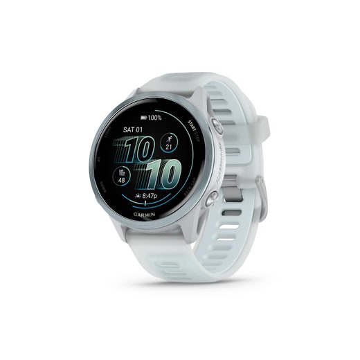 FORERUNNER® 570 - 42MM CLOUD BLUE HLINÍKOVÁ LUNETA, POLOPRŮHLEDNÝ ŘEMÍNEK WHITESTONE/CLOUD BLUE 010-02970-01 - FORERUNNER 570 - ZNAČKY