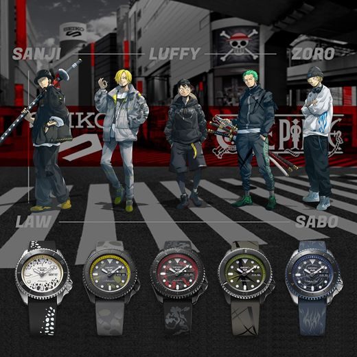 SEIKO 5 SPORTS SRPH69K1 SANJI ONE PIECE LIMITED EDITION - ONE PIECE - ZNAČKY