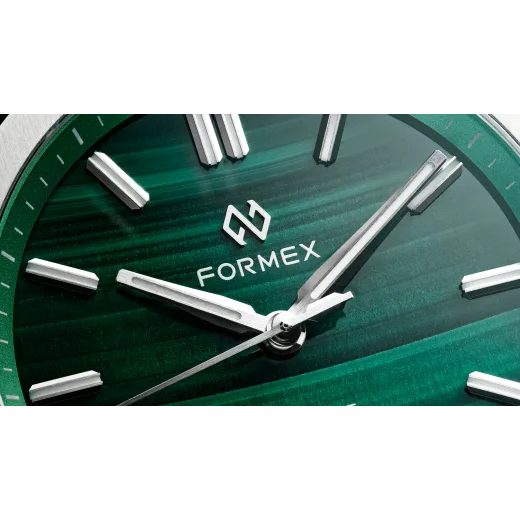 FORMEX ESSENCE FORTYONE AUTOMATIC CHRONOMETER MALACHITE STEEL BRACELET 0334.1.6690.100 - ESSENCE - ZNAČKY