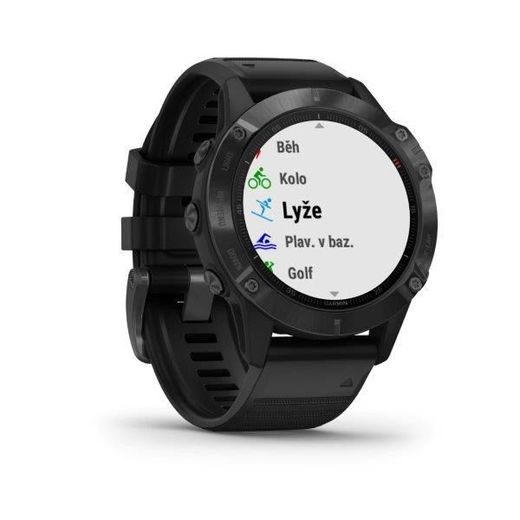 GARMIN FENIX6 PRO GLASS, BLACK/BLACK BAND (MAP/MUSIC) 010-02158-02 - GARMIN - ZNAČKY