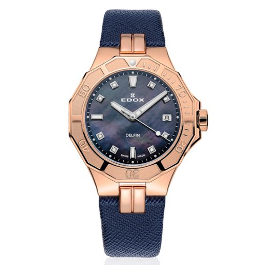 EDOX SPORT DELFIN DIVER DATE LADY 53020-37RC-NANR - DELFIN - ZNAČKY