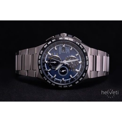 CITIZEN WORLDTIME RADIO CONTROLLED SUPER TITANIUM AT8238-84L - SUPER TITANIUM - BRANDS