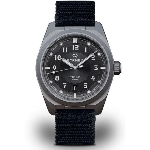 FORMEX FIELD AUTOMATIC GEN 2 BASALT GREY BLACK NYLON VELCRO 0660.1.6525.822 - FIELD AUTOMATIC - MĂRCI