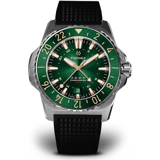 FORMEX REEF GMT AUTOMATIC CHRONOMETER GREEN DIAL WITH ROSE GOLD - REEF - MĂRCI