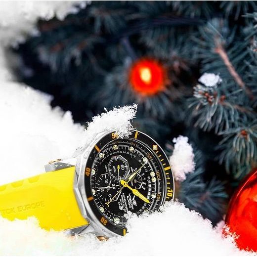VOSTOK EUROPE LUNOCHOD-2 MULTIFUNCIONAL LINE YM86-620A505 – CUREA DIN CAUCIUC GALBENĂ - LUNOCHOD-2 - MĂRCI