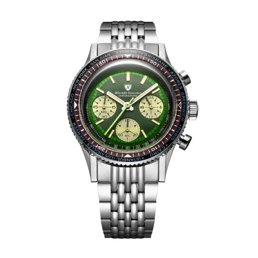 NIVADA GRENCHEN CHRONOKING RACING GREEN - INTER. BEZEL - CHRONOMASTER - BRANDS
