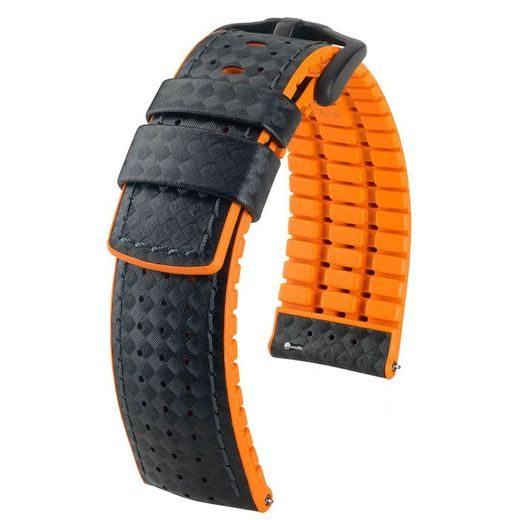 ŘEMÍNEK HIRSCH AYRTON 5 - ČERNO-ORANŽOVÝ - STRAPS - ACCESSORIES