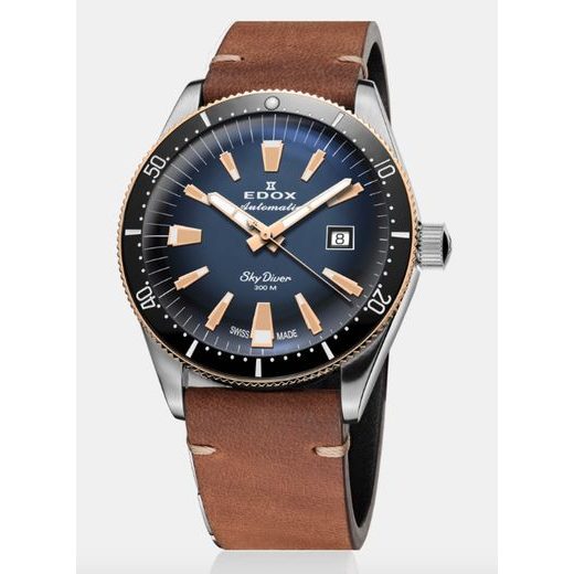 EDOX SKYDIVER DATE AUTOMATIC 80126-357RNM-BUIDR LIMITED EDITION - SKYDIVER - BRANDS
